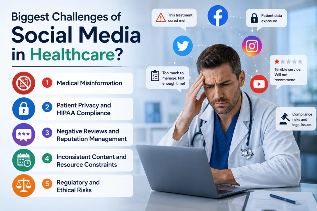 challenges of social media in healthcare