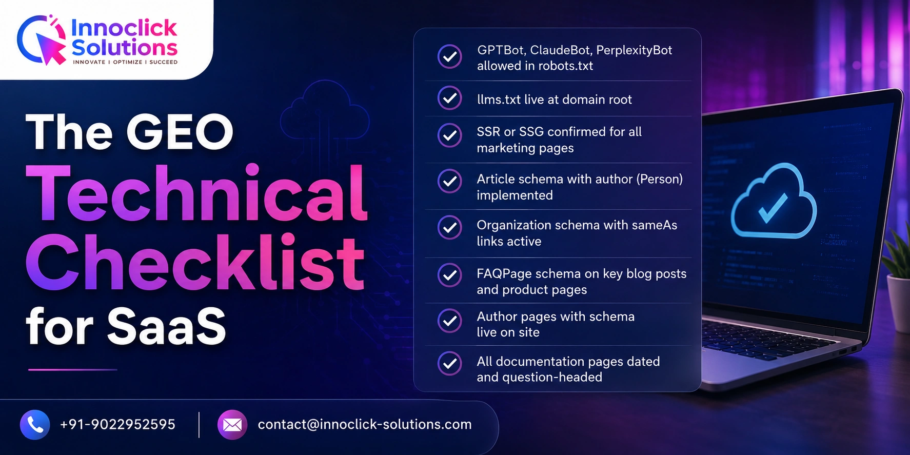 geo checklist for saas companies